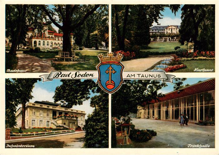 Bad Soden  Taunus Badehaus Kurhaus Inhalatorium Trinkhalle
