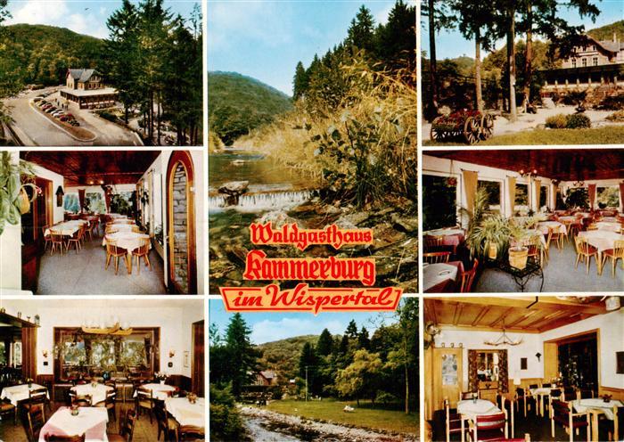 Lorchhausen Rheingau Waldgasthaus Restaurant Kammerburg im Wispertal Gastraeume