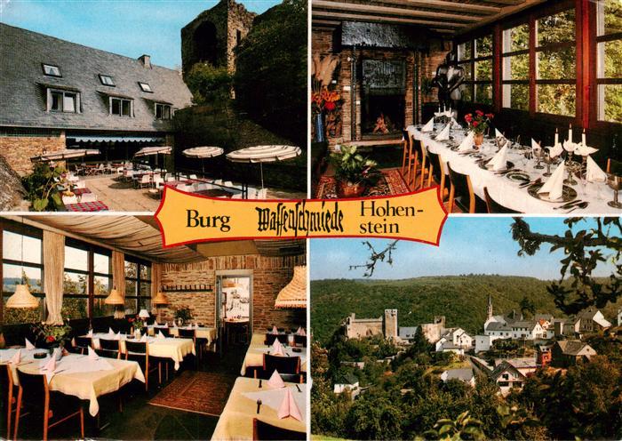 Hohenstein Untertaunus Burggaststaette Waffenschmiede Gastraeume Burg