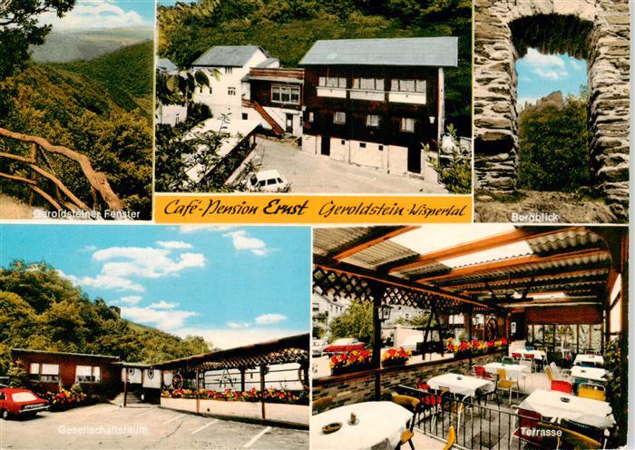 Geroldstein Geroldsteiner Fenster Cafe Pension Ernst Burgblick Gesellschaftsraum