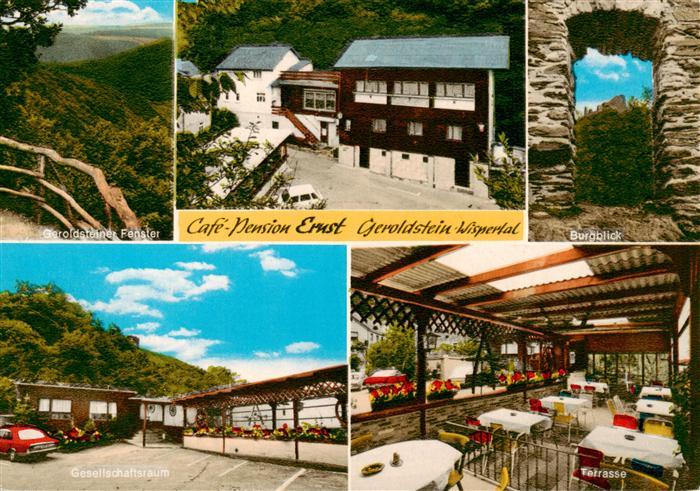 Geroldstein Geroldsteiner Fenster Cafe Pension Ernst Burgblick Gesellschaftsraum