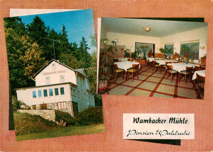 Wambach Bad Schwalbach Taunus Wambacher Muehle Pension Waldruhe