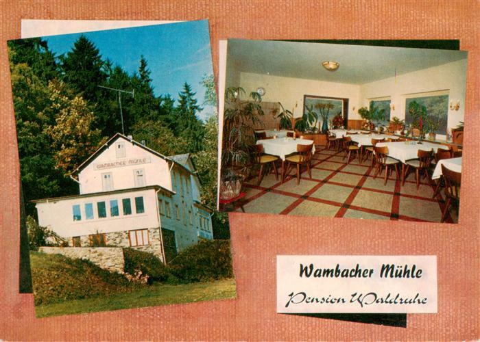 Wambach Bad Schwalbach Taunus Wambacher Muehle Pension Waldruhe