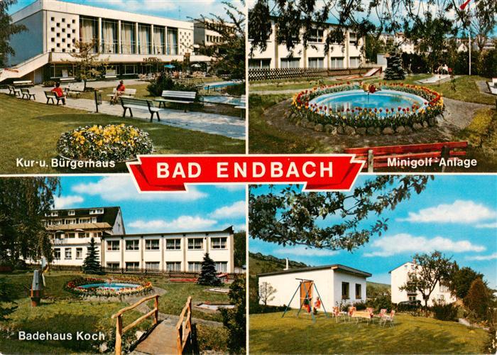 Bad Endbach Kur- und Buergerhaus Minigolf Badehaus Bungalows