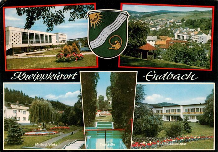 Bad Endbach Teilansichten Kneippkurort Minigolfplatz Kneipp-Kurinstitut