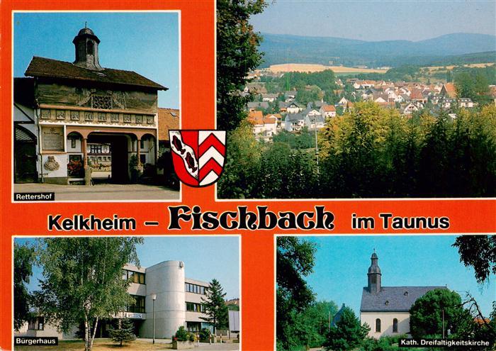 Fischbach Maintaunus Rettershof Panorama Buergerhaus Kath Dreifaltigkeitskirche
