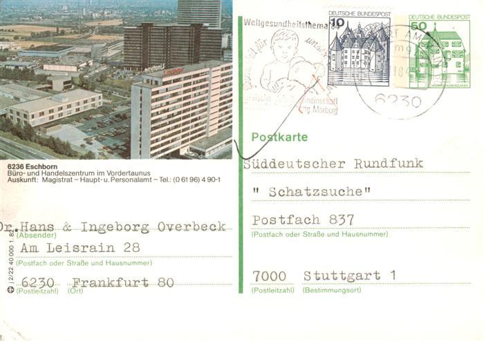 Eschborn Buero und Handelszentrum im Vordertaunus