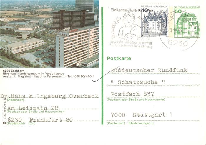 Eschborn Buero und Handelszentrum im Vordertaunus