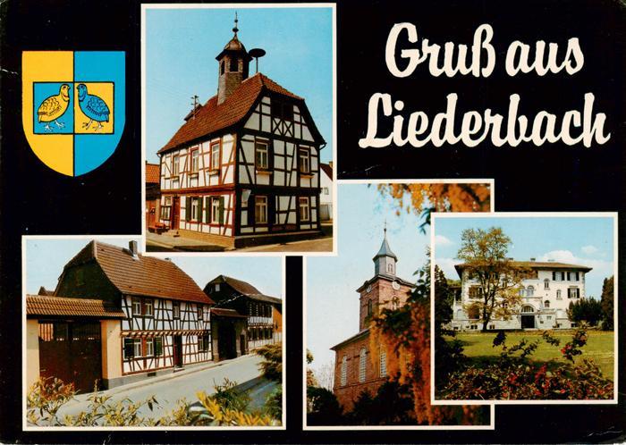 Liederbach Taunus Fachwerkhaus Strasse Kirche Villa