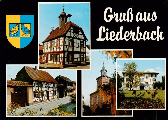 Liederbach Taunus Fachwerkhaus Strasse Kirche Villa