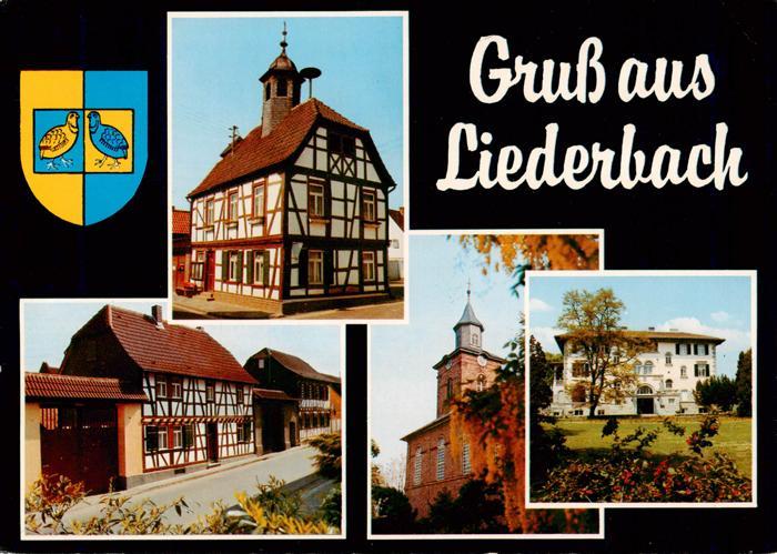 Liederbach Taunus Fachwerkhaus Strasse Kirche Villa