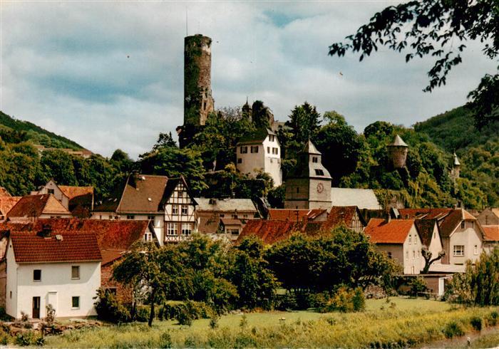 Eppstein Taunus Ortspartie mit Burgblick