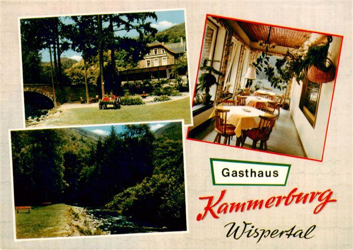 Ruedesheim am Rhein Gasthaus Kammerburg im Wispertal Gaststube Park