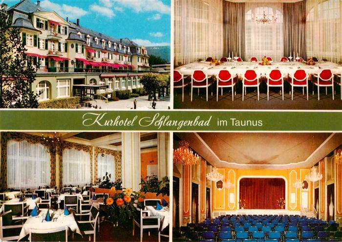 Schlangenbad Taunus Kurhotel Schlangenbad Gastraeume Theatersaal