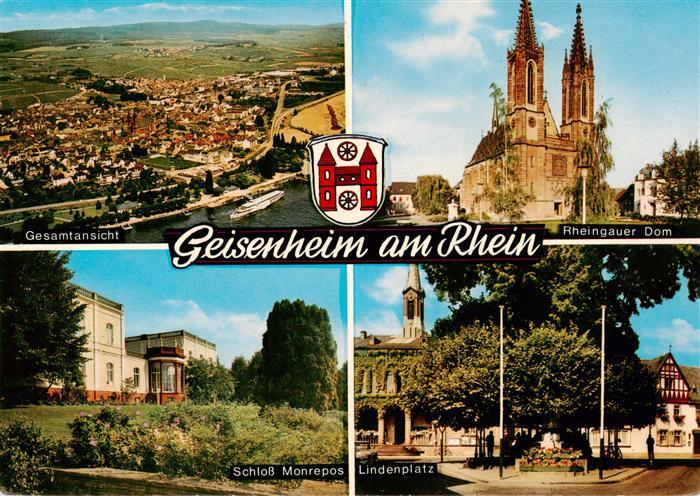 Geisenheim Rheingau Panorama Rheingauer Dom Schloss Monrepos Lindenplatz