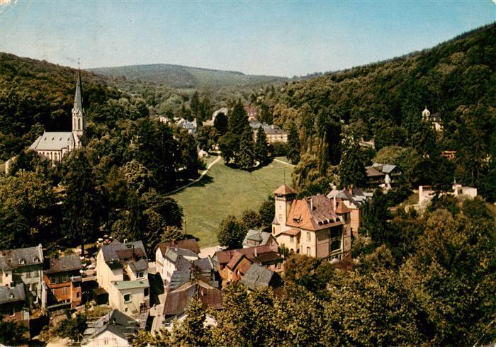 Schlangenbad Taunus Fliegeraufnahme mit Kirche