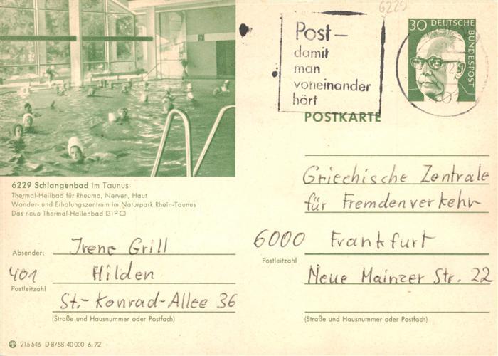 Schlangenbad Taunus Neues Thermalbad