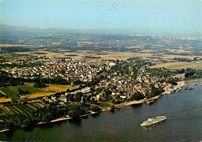 Walluf Rhein Fliegeraufnahme