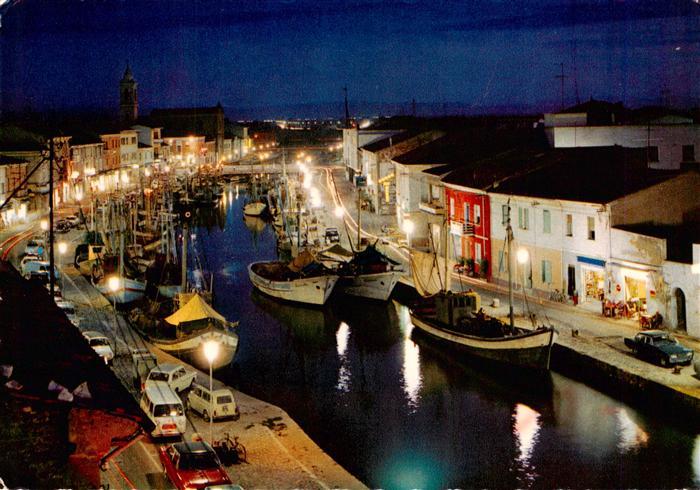 Cesenatico IT Porto Canale di notte