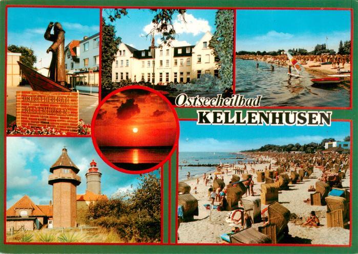 Kellenhusen Ostseebad Denkmal Strandpartie Leuchtturm Strand