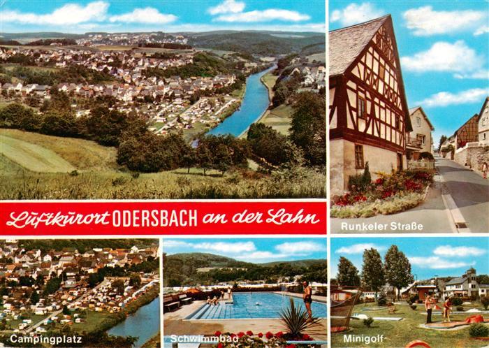 Odersbach Weilburg Fliegeraufnahme Runkeler Strasse Campingplatz Schwimmbad Mini
