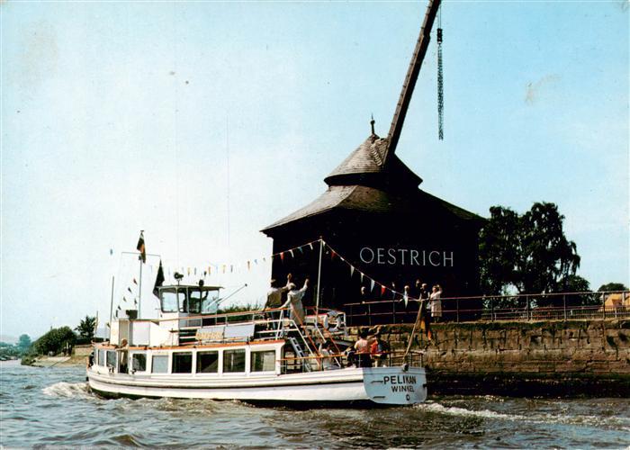 Oestrich-Winkel Ausflugsdampfer Pelikan Alter Kran