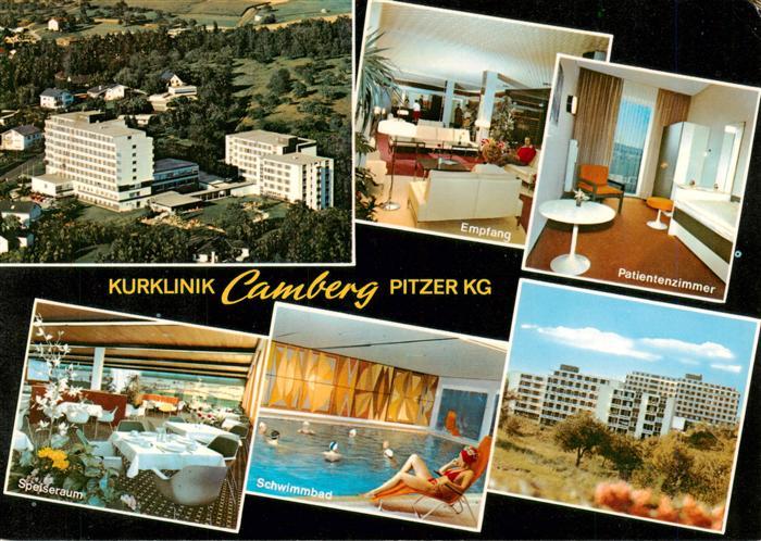 Bad Camberg Fliegeraufnahme Kurklinik Camberg Empfang Patientenzimmer Speiseraum