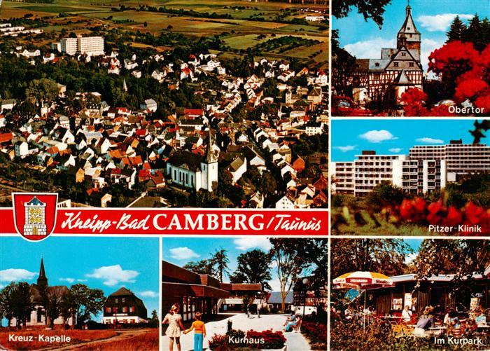 Bad Camberg Fliegeraufnahme Obertor Pitzer Klinik Kreuzkapelle Kurhaus Kurpark