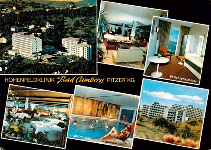 Bad Camberg Fliegeraufnahme Hohenfeld Klinik Empfang Patientenzimmer Speiseraum