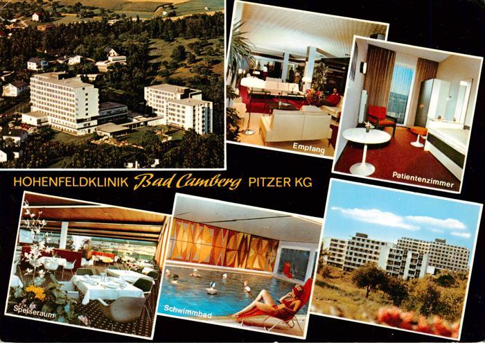 Camberg Bad Fliegeraufnahme Hohenfeld Klinik Empfang Patientenzimmer Speiseraum