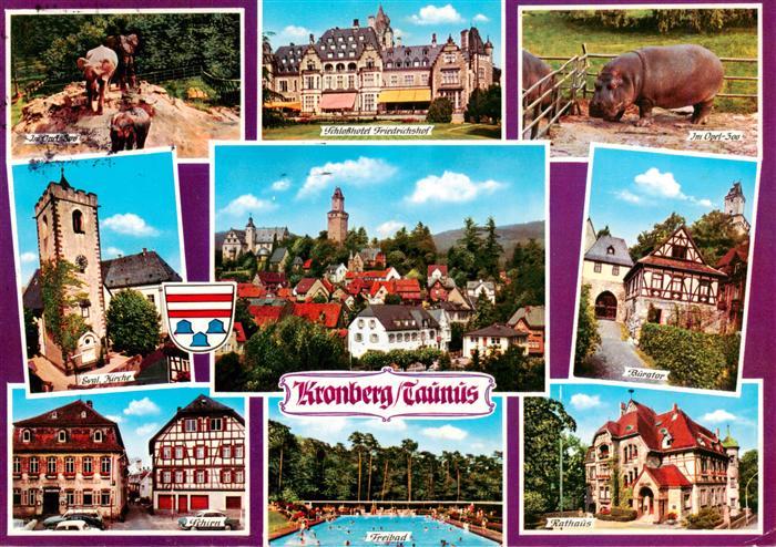 Kronberg  Cronberg Taunus Im Opel Zoo Schlosshotel Friedrichshof Ev Kirche Burgt