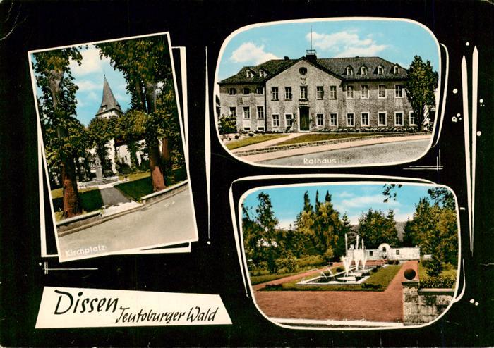 Dissen Teutoburger Wald Kirchplatz Rathaus Stadtpark