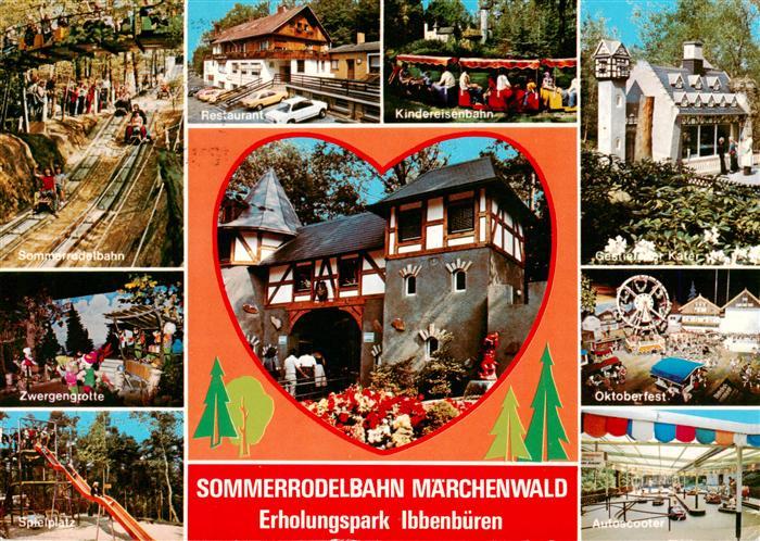 Ibbenbueren Sommerrodelbahn Maerchenwald Zwergengrotte Spielplatz Restaurant Kin