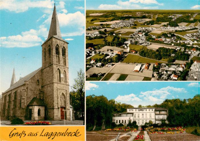 Laggenbeck Ibbenbueren Kirche Fliegeraufnahme Schloss