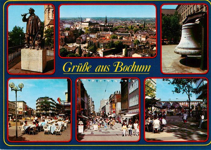 BOCHUM  CITY Trompeter Panorama Glocke City Fussgaengerzonen