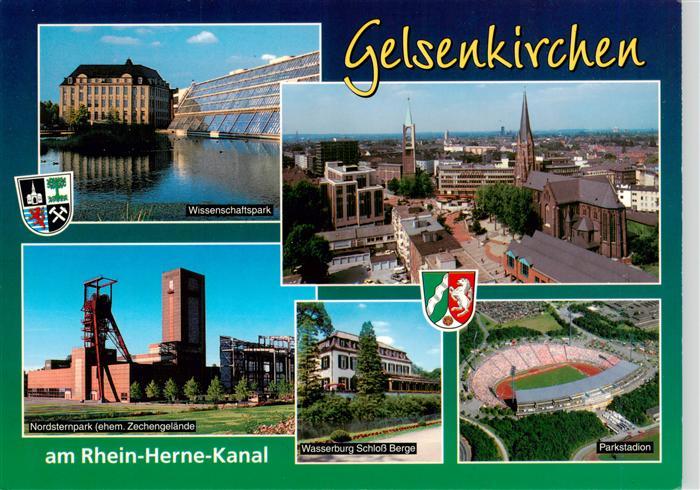 GELSENKIRCHEN NRW Wissenschaftspark Panorama Nordsternpark Wasserburg Schloss Be