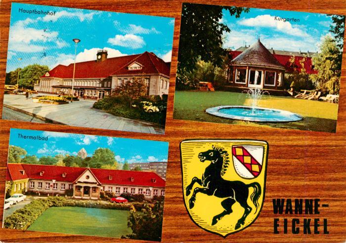 Wanne-Eickel Hauptbahnhof Kurgarten Thermalbad
