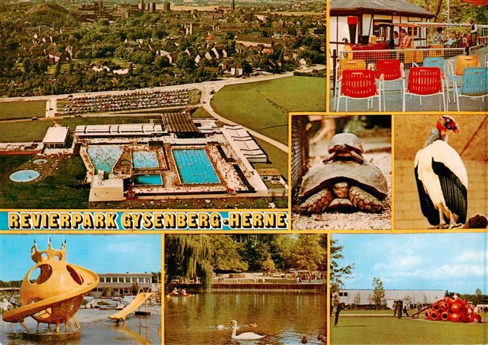 Herne  Westfalen Revierpark Gysenberg Fliegeraufnahme Teilansichten