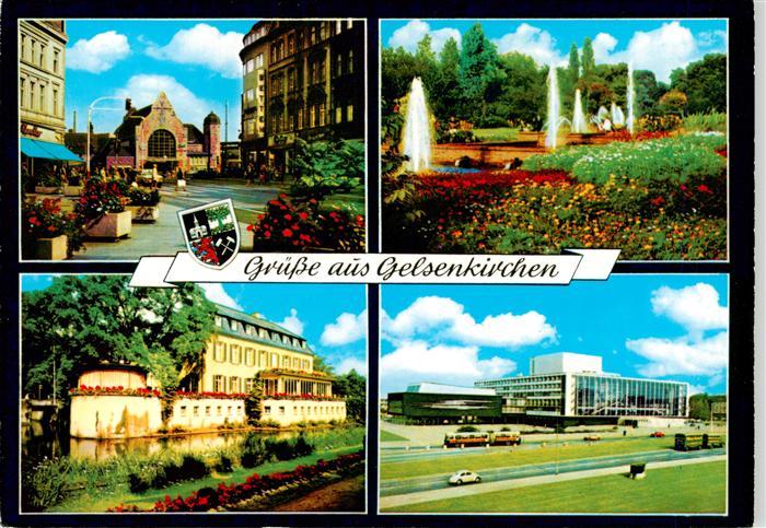 GELSENKIRCHEN NRW Bahnhof Park Schloss Staedt Buehnen