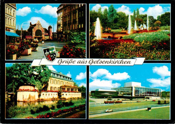 GELSENKIRCHEN NRW Bahnhof Stadtgarten Schloss Berge Staedt Buehnen