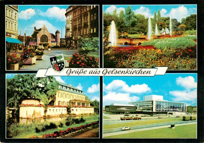 GELSENKIRCHEN NRW Bahnhof Stadtgarten Schloss Berge Staedt Buehnen