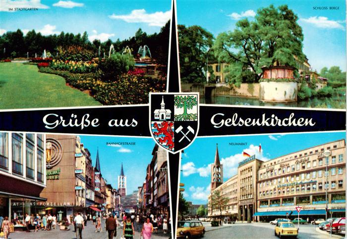 GELSENKIRCHEN NRW Stadtgarten Bahnhofstrasse Schloss Berge Neumarkt