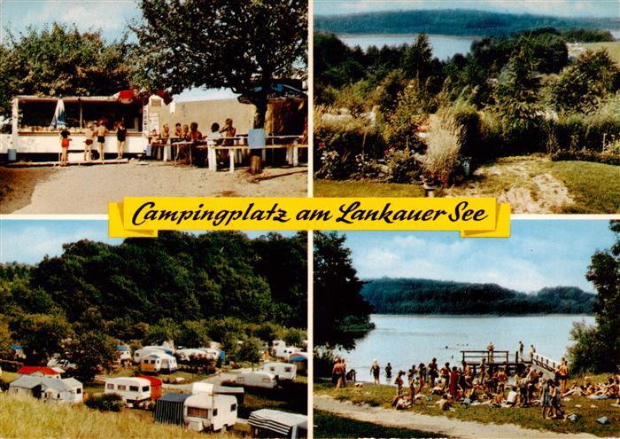 Moelln  Lauenburg Campingplatz am Lankauer See Kiosk Strandpartie