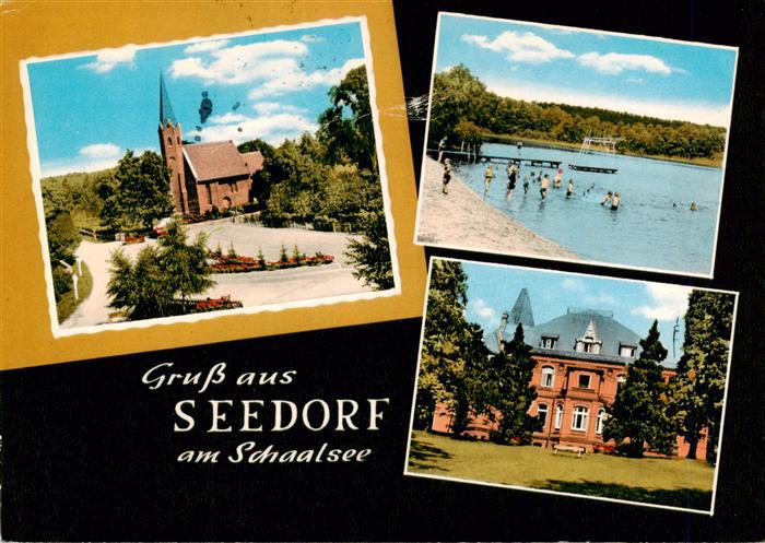 Seedorf Schaalsee Kirche Strandpartie Schloss