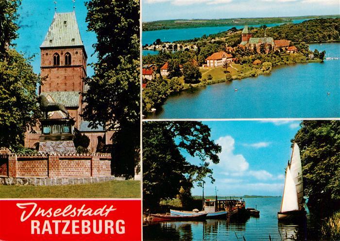 Ratzeburg Schleswig-Holstein Kirche Fliegeraufnahme Seepartie