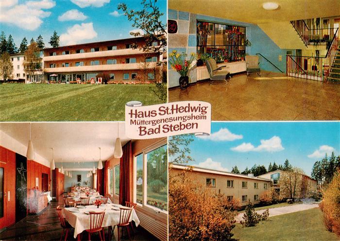 Bad Steben Haus St Hedwig Muettergenesungsheim Gastraum Flur Park