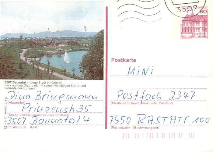 Baunatal Blick zum Stadtpark