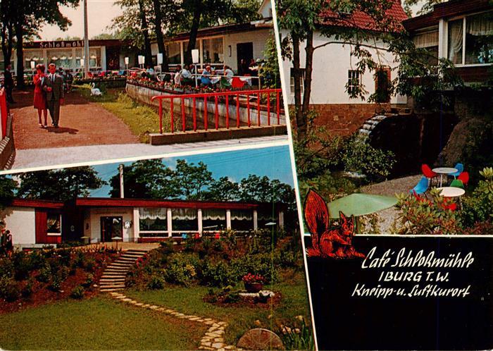 Iburg Teutoburger Wald Cafe Schlossmuehle Terrasse Park Garten