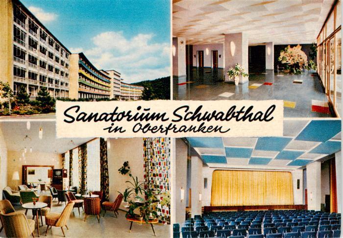 Schwabthal Sanatorium Schwabtal Empfangshalle Gastraum Theatersaal