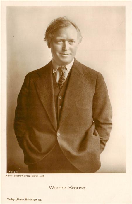 Foto Ross Nr. 1613/1 Werner Krauss